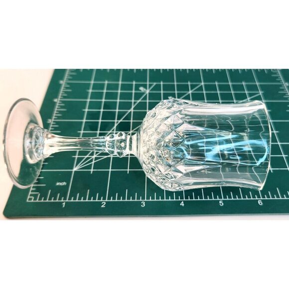 Cristal DArques Longchamp France Wine Cordial Glasses Set Of 4 Crystal Elegant D - Picture 6 of 9